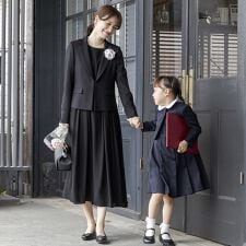 喪服・礼服】《日本製素材》ジャケット＆ワンピース/ブラック 
