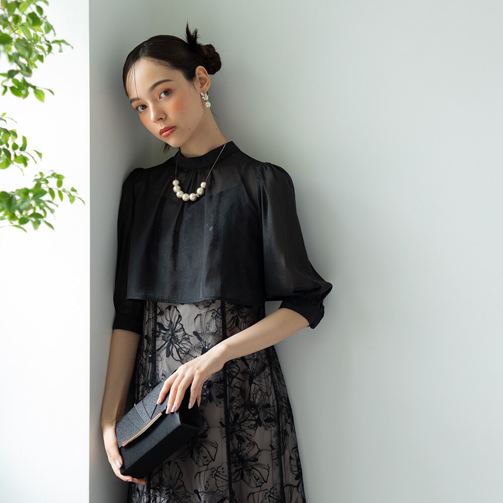 ★新品★ 訳ありform formaシャーリングリボンボレロ×ダイヤ柄キラキラ formformaオリジナル】シャーリングリボンボレロ×ダイヤ柄