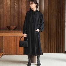 フォルムフォルマ(form forma)の【喪服】リボンギャザーワンピース/卒業式/入学式/セレモニー