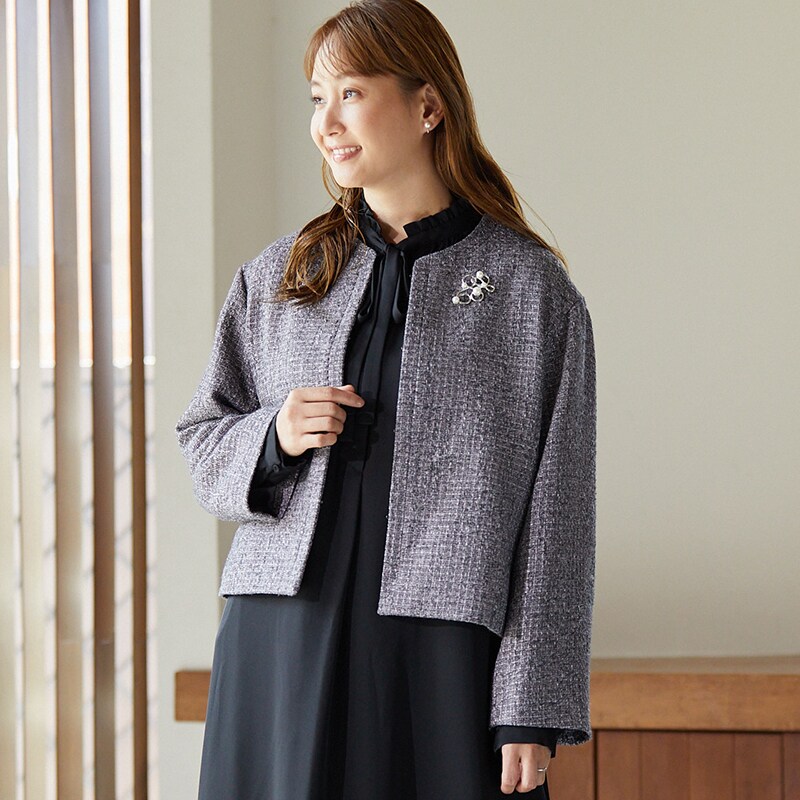 藤本美貴さん×formforma】ツイードショートジャケット/七五三