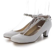 【Sサイズ】2WAYビジューストラップパンプス/パーティー/結婚式/成人式/二次会