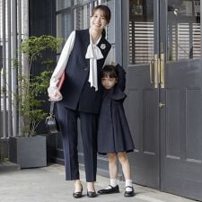 【web別注】3点セット/ジレ×パンツ×ブラウス/ セットアップ/洗える/七五三/セレモニー