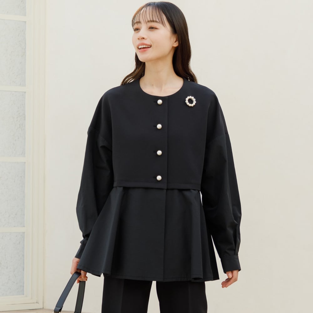 洗える／スーツ】ノーカラージャケット | インディヴィ(INDIVI