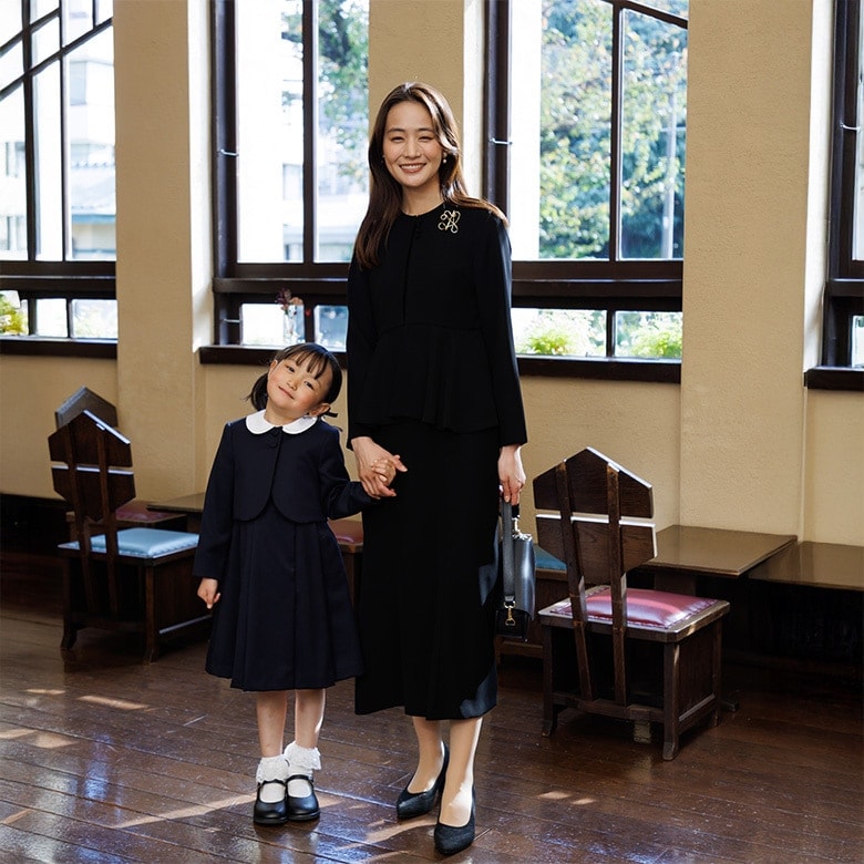 kaene】【喪服】ブラックフォーマル/礼服/ワンピース/七五三/お宮参り