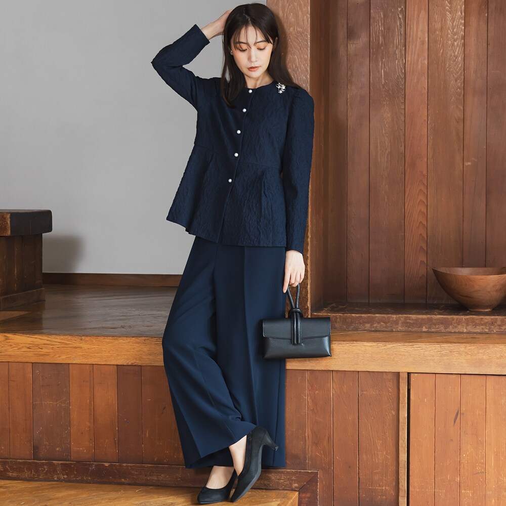 chaco】ふくれジャガードパール釦ジャケット 単品/七五三/セレモニー