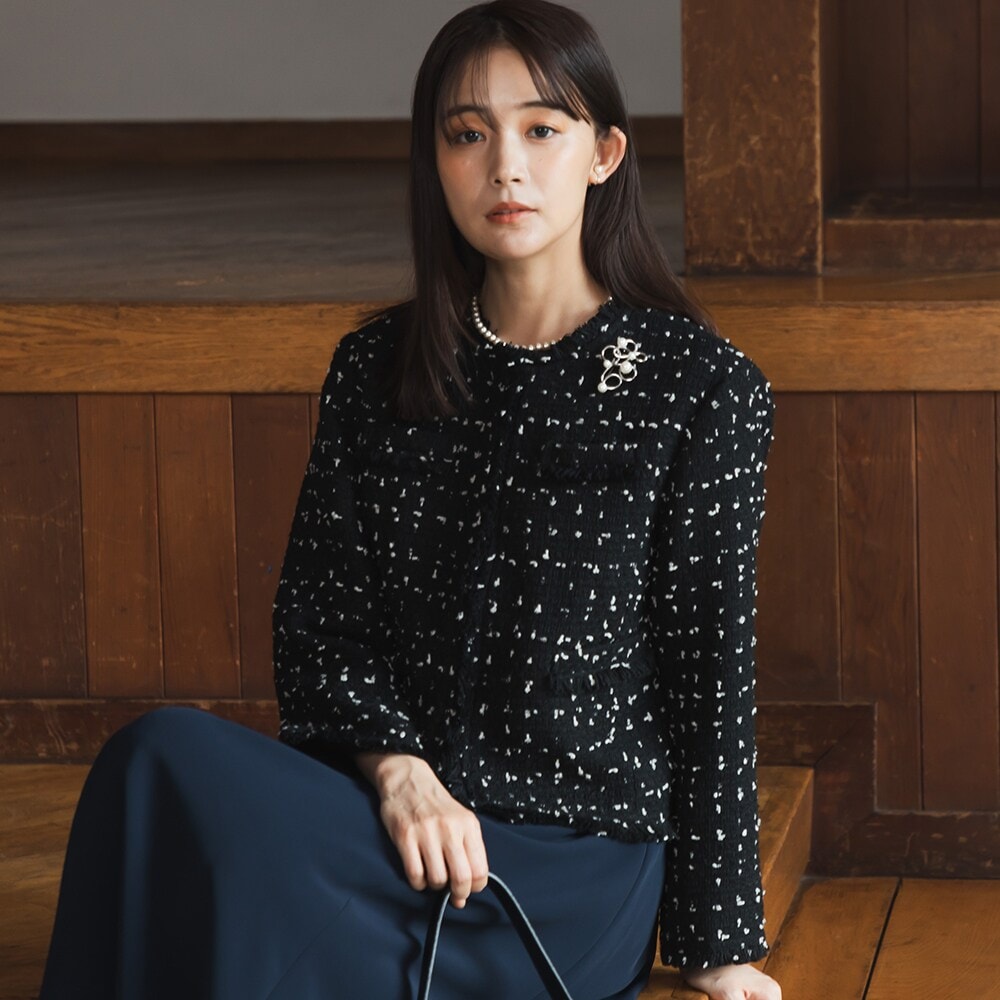 フォルムフォルマ（form forma）/【chaco】VERY2月号掲載商品ツイードジャケット 単品/セレモニー/卒入学式/学校行事/七五三 chaco】VERY2月号掲載商品ツイードジャケット 単品/セレモニー/卒入学