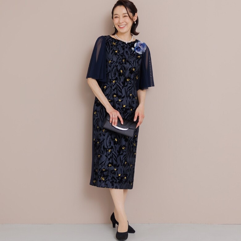 ケープとレースドレス2点セット《マザードレス》/結婚式/二次会