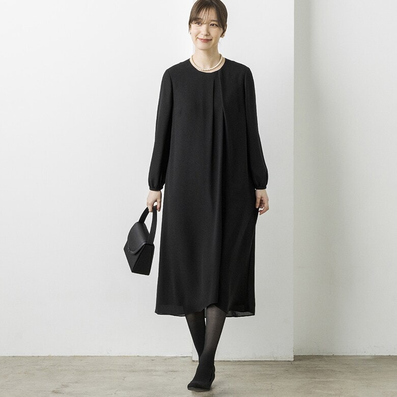 ブラックフォーマル　レディース　喪服　礼服　マダムココ　メアリーココ　11号 ブラックフォーマル】レディース／喪服／ノーカラー／礼服
