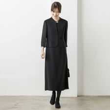 【喪服・礼服】紗/ブラックフォーマルワンピース