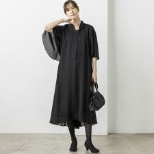 【喪服】【洗える】ブラックワンピース/礼服/卒業式/入学式/七五三