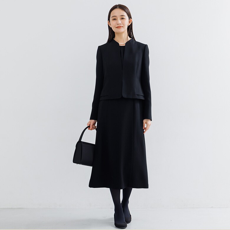 洗える】シルカラット バックサテン梨地 ワンピース | 自由区(JIYU-KU