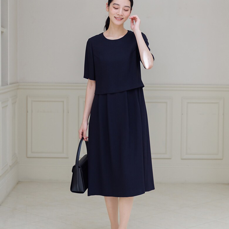 フォルムフォルマ ケープスリーブワンピース 13号 ケープスリーブ フレアワンピース/formformaオリジナル/結婚式