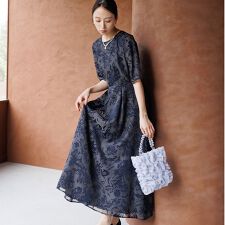 フォルムフォルマ(form forma)のサテンオパールドレス/結婚式/パーティー/お呼ばれ