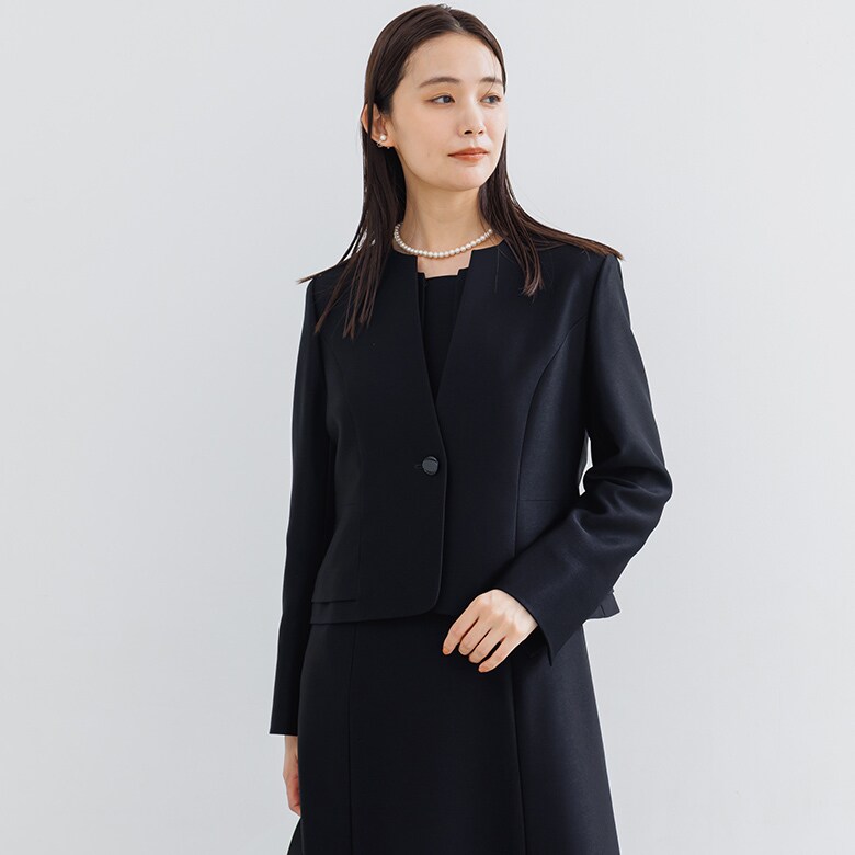 ブラックフォーマル/フォーマルトレンチコート/喪服/礼服/セレモニー