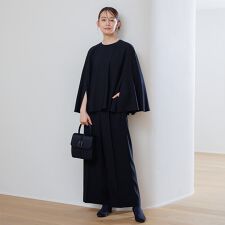 【chaco】喪服・慶弔両用/ブラウス+パンツ ブラックフォーマル