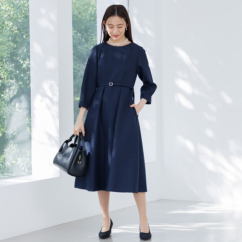 フォルムフォルマ ベルト付ワンピース プリーツ シアー 紺 ネイビー 38 楽天市場】【WEB限定】【洗える】ジャケット＆ワンピース/七五三/卒業