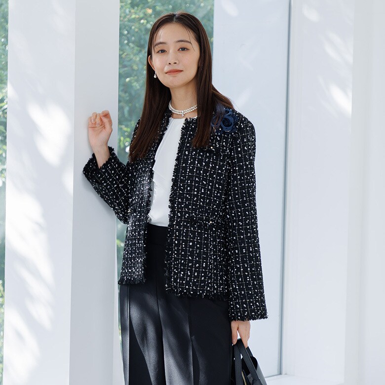 DAMA フォーマルツイード 入学式、卒業式、七五三 ミックスツィードジャケット/単品/セレモニー/入学式（入園式）/卒業式