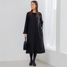 【troisiemechaco】喪服・慶弔両用/ブラックフォーマルワンピース