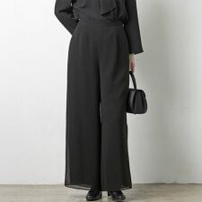 【喪服・礼服】【洗える】ブラックフォーマル パンツ/卒業式（卒園式）入学式（入園式）七五三・お宮参り