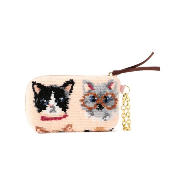 LOVERARY BY FEILER ラブラリーキャッツ ポーチ ラブラリープリティーキャッツ キー&カードポーチ L/LCT-213094