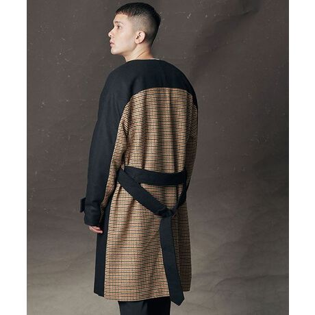 バック切替 60ウールノーカラーコート ニルウェイ Nilway bn ファッション通販 マルイウェブチャネル
