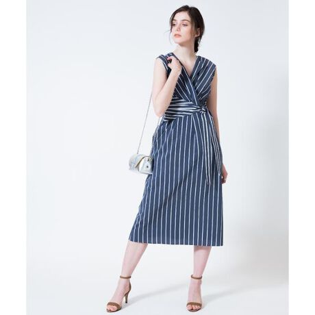 ストライプカシュクールイレヘムワンピース | アルアバイル  