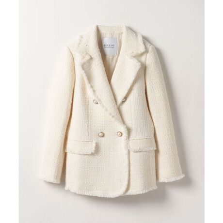 LOULOU WILLOUGHBY】ファンシーツイードダブルジャケット | ルル  