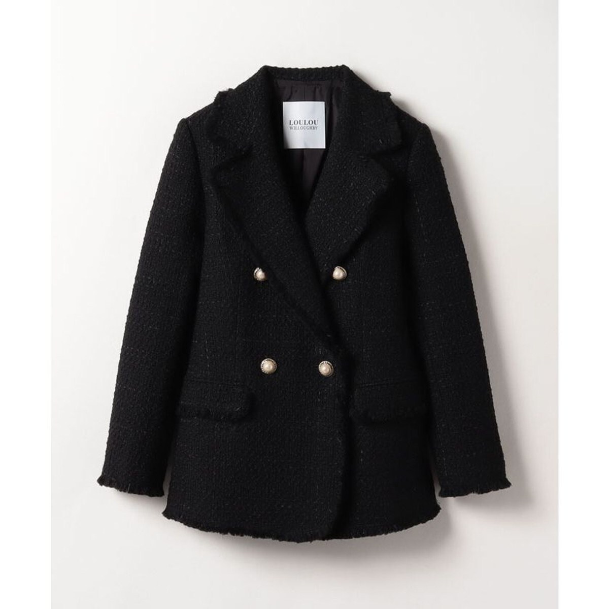 LOULOU WILLOUGHBY】ファンシーツイードダブルジャケット | ルル
