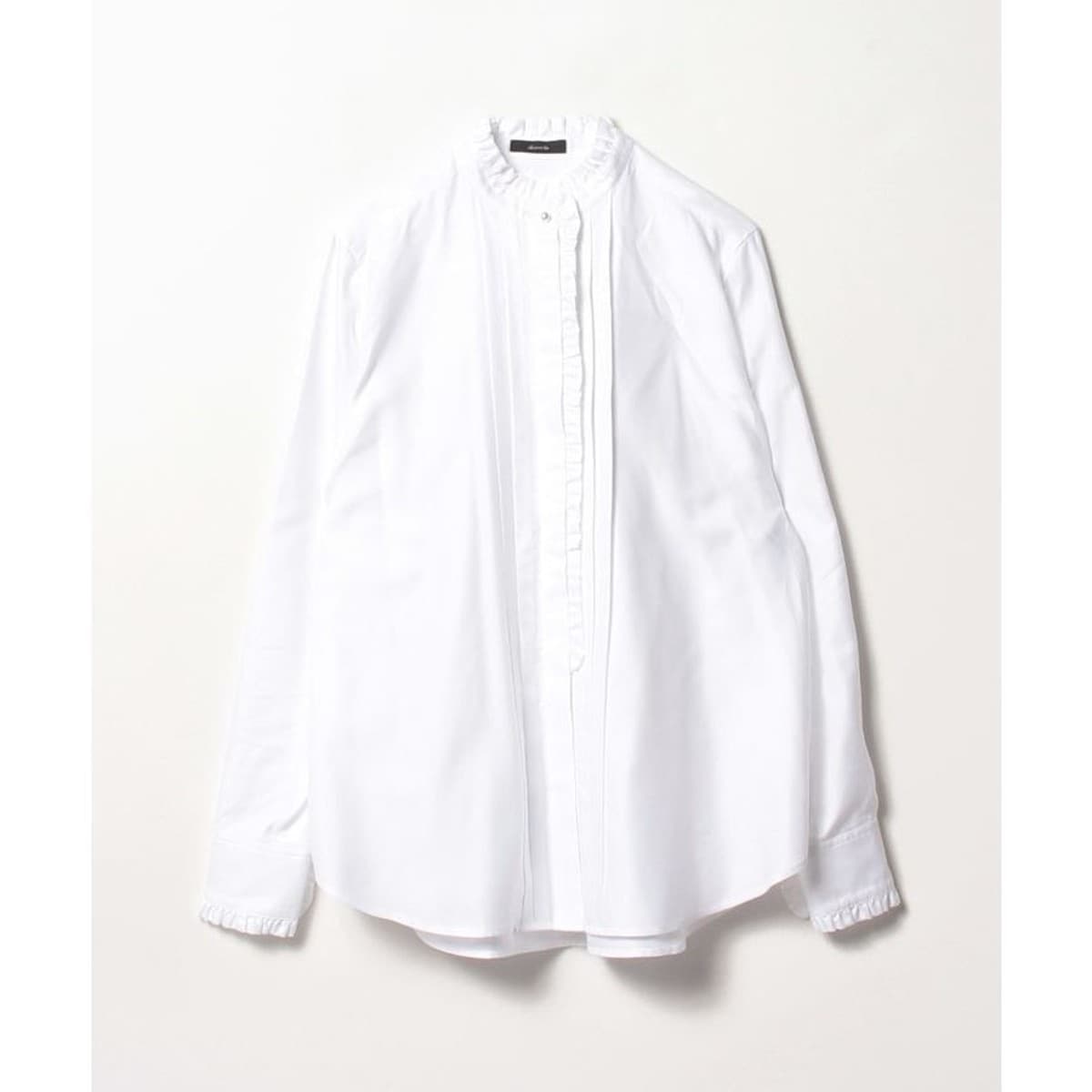 【美品】allurevilleカンクリーニスタンドフリルブラウス allureville（アルアバイル）の「カンクリーニスタンドフリル