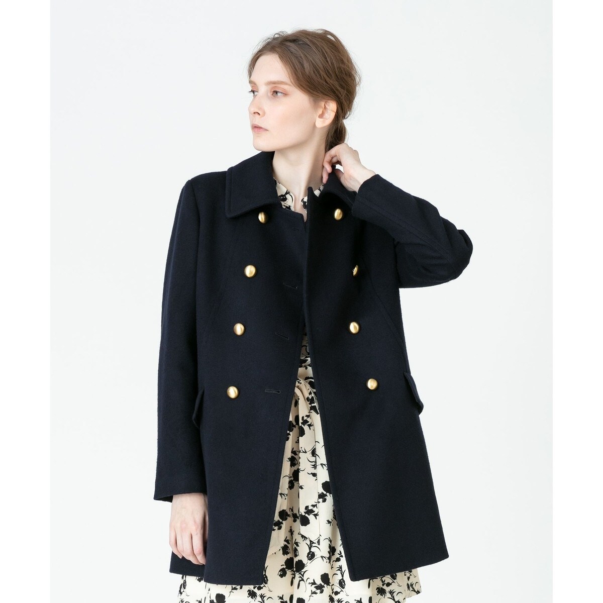 allureville ダブルクロスオフィサーコート ダブルクロスオフィサーコート | アルアバイル(allureville) | マルイ