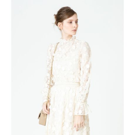 LOULOU WILLOUGHBY】【セットアップ対応商品】スパンフラワーレース 
