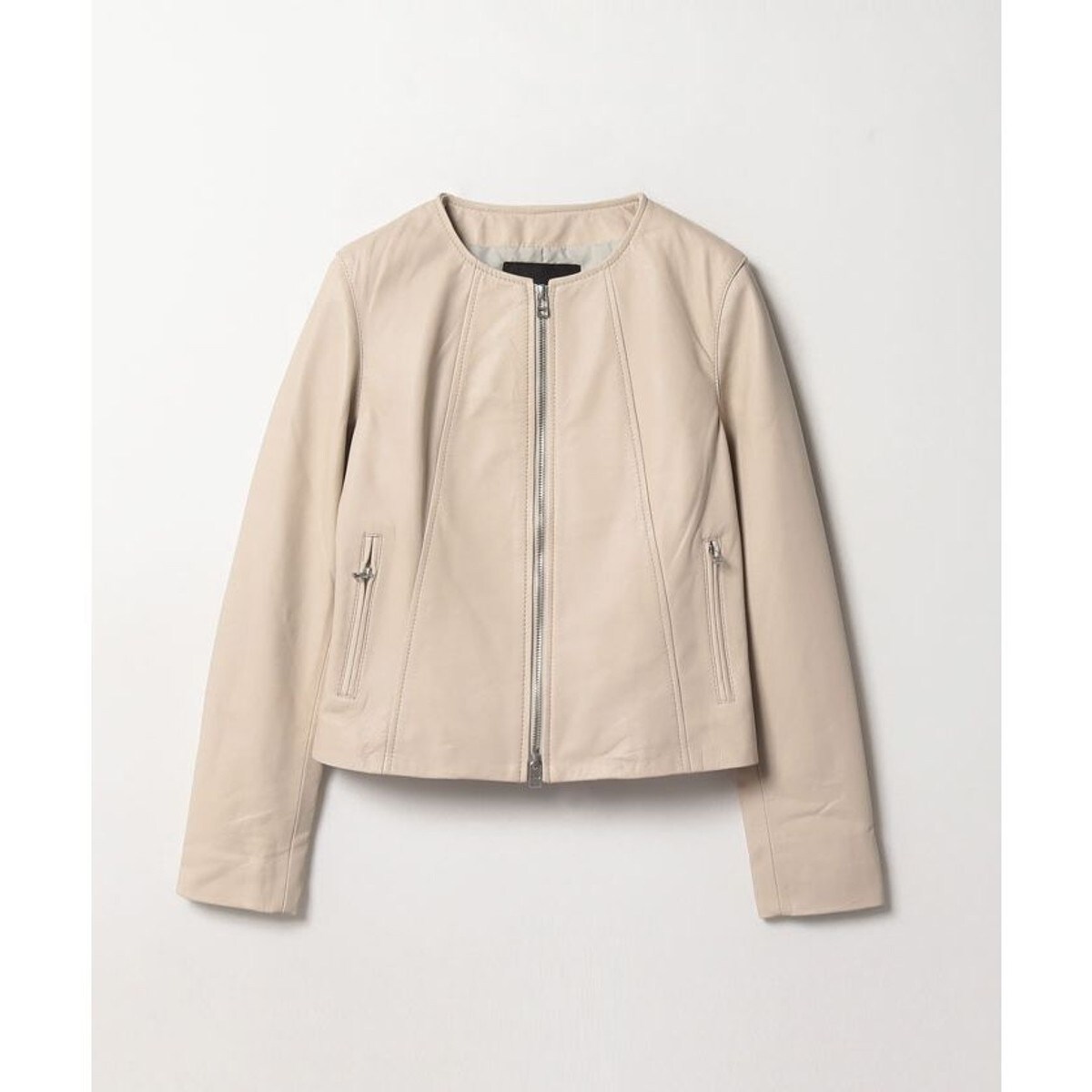 レザークルーネックブルゾン | アルアバイル(allureville