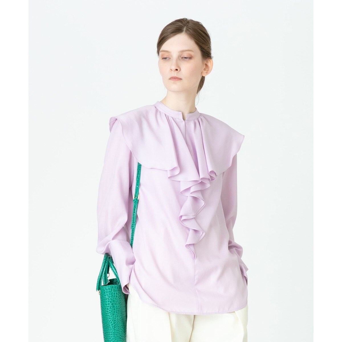 ツイルラッフルスラッシュブラウス | アルアバイル(allureville