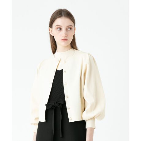 LOULOU WILLOUGHBY】パールボタンパフィブルゾン | ルルウィルビー  