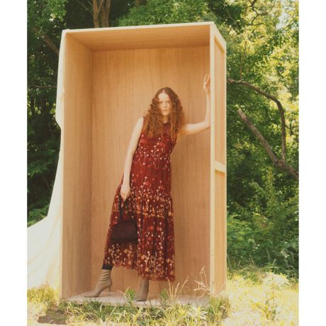 LOULOU WILLOUGHBY】チュール刺繍ロングワンピース | ルルウィルビー  