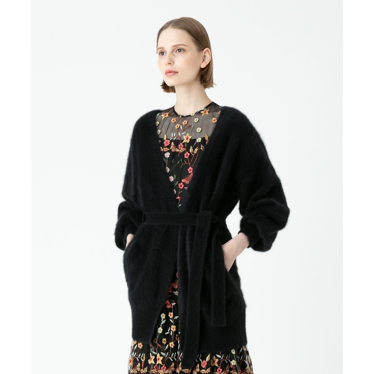美品 LOULOU WILLOUGHBY WOOLカシミヤローブ ラベンダー LOULOU 美品 LOULOU WILLOUGHBY WOOLカシミヤローブ ラベンダー LOULOU
