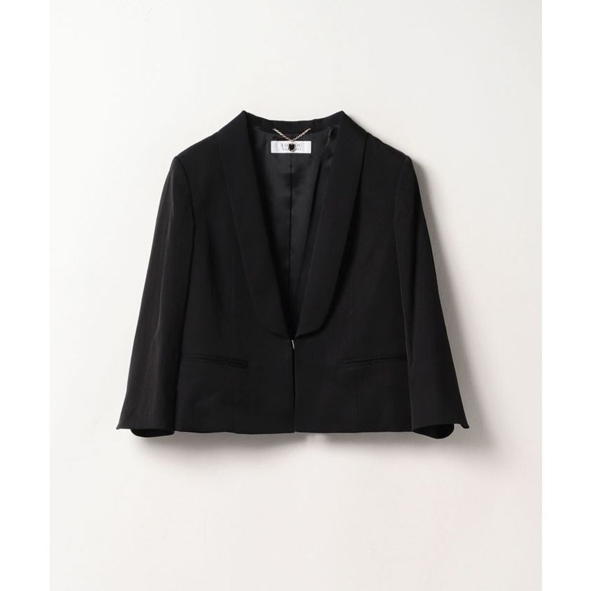 LOULOU WILLOUGHBY】タキシードショートジャケット | ルルウィルビー