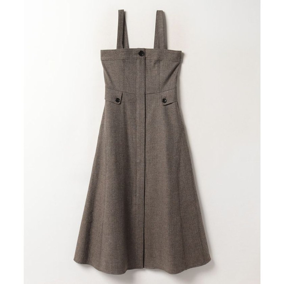 【allureville×otonaMUSE】シックツイードサロペットドレス allureville×otonaMUSE】シックツイードサロペットドレス