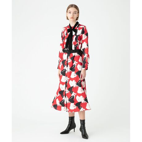 LOULOU WILLOUGHBY】ハートプリントワンピース | ルルウィルビー  