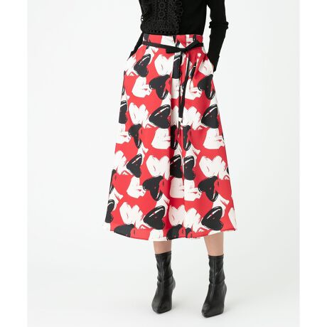 LOULOU WILLOUGHBY】ハートプリントスカート | ルルウィルビー(LOULOU  