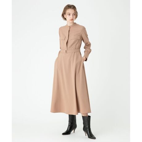 ジョーゼットサファリポケットワンピース | アルアバイル(allureville  