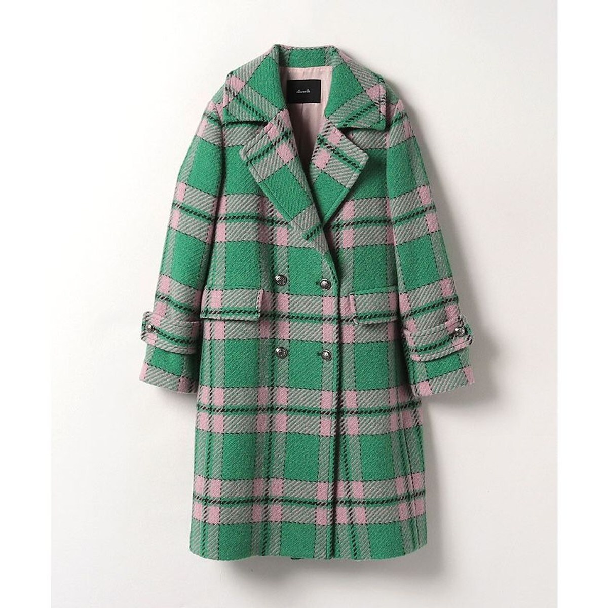 ビックチェックダブルブレストコート | アルアバイル(allureville