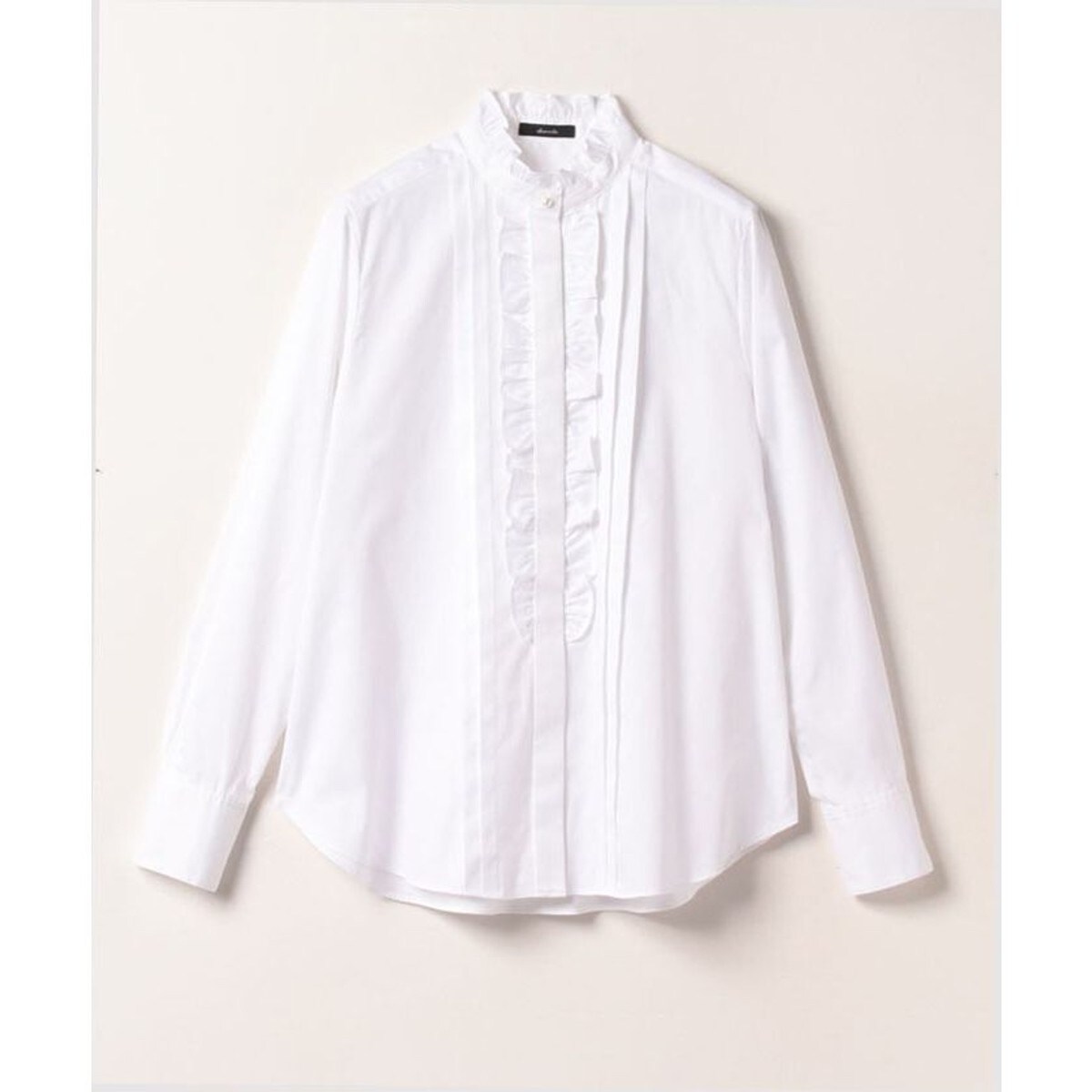 【Apple】アルアバイル オックススタンドフリルシャツ 長袖 サイズ2 オックススタンドフリルシャツ | アルアバイル(allureville