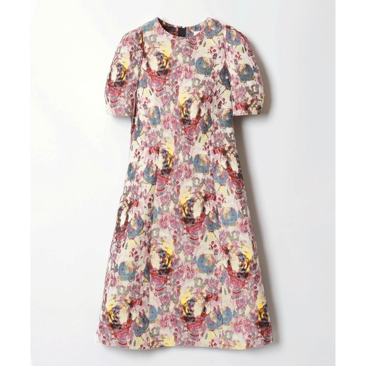 LOULOU WILLOUGHBY】ペインティングフラワージャガードワンピース