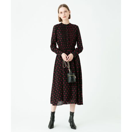 LOULOU WILLOUGHBY】プチハートプリントワンピース | ルルウィルビー  