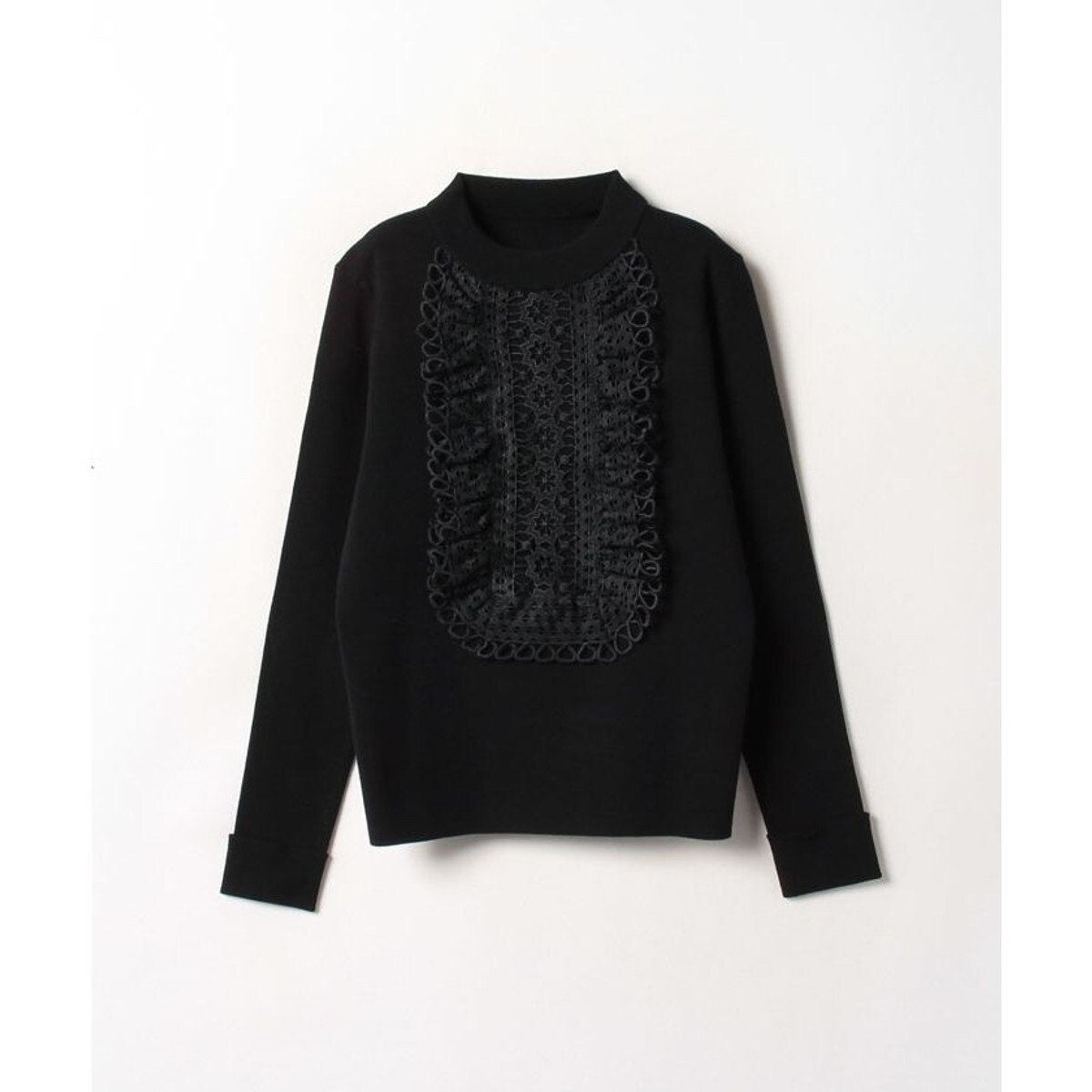 LOULOU WILLOUGHBY】エンブロイダリークチュールハイネックプル