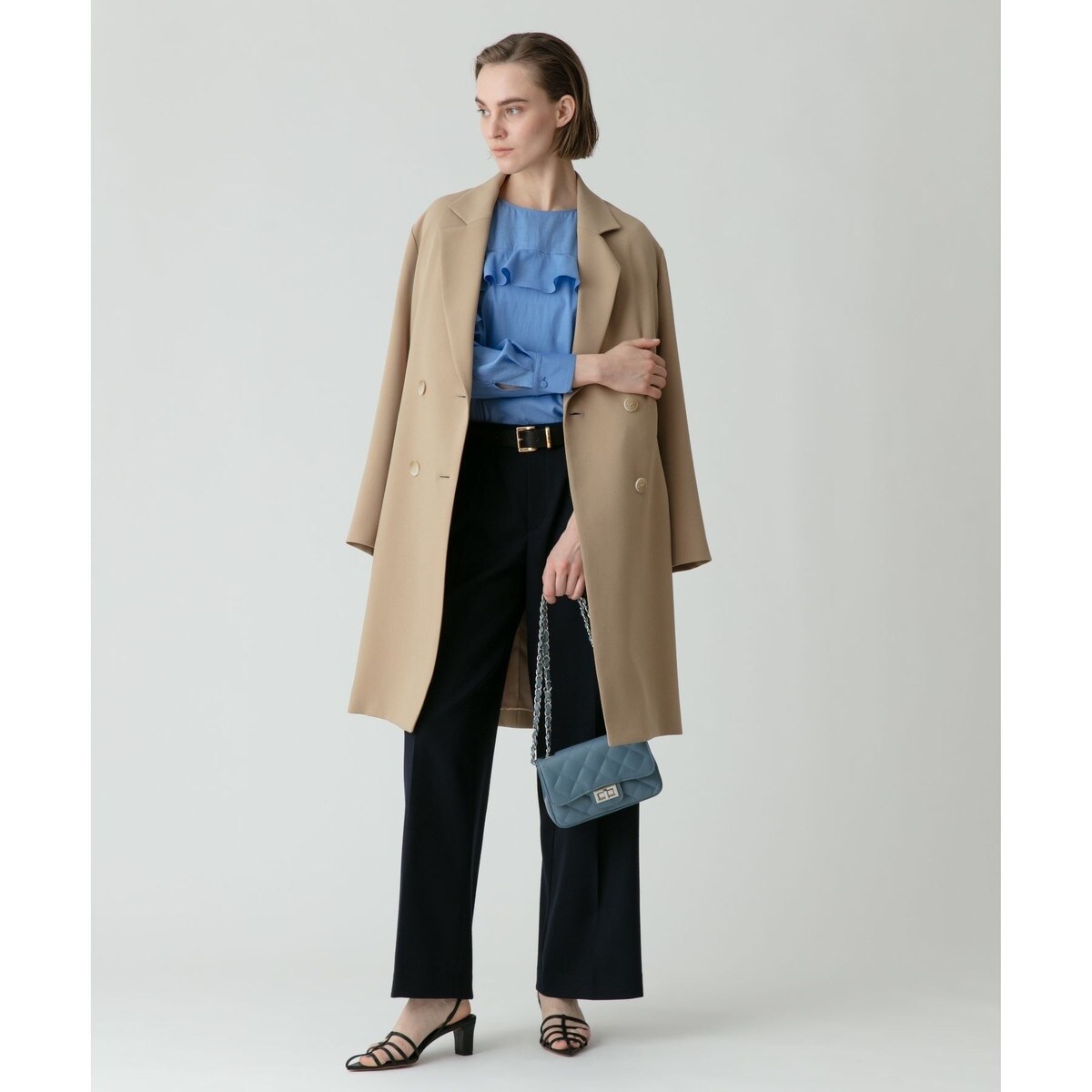 allureville アルアバイル ダブルクロス チェスターコート コート ダブルクロスチェスターコート|allureville OFFICIAL SITE