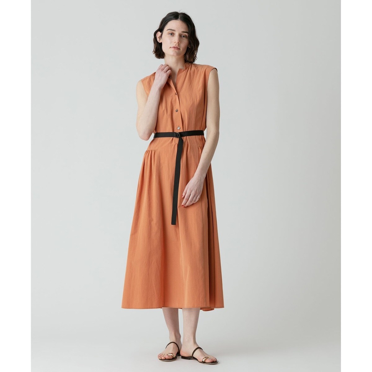 アルアバイル ルルウィルビー ポリエステルギャザーロングワンピース