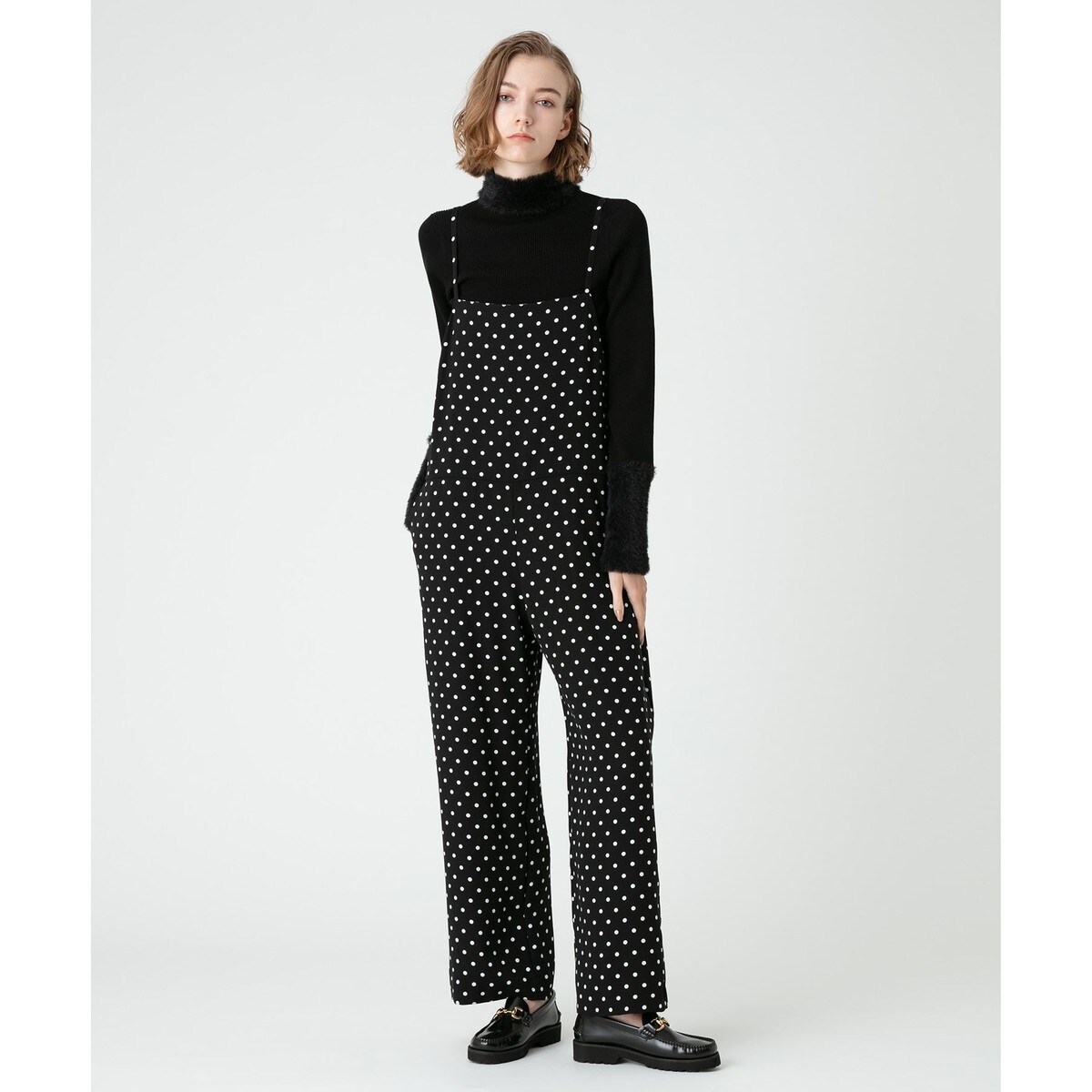 LOULOU WILLOUGHBY】バックフリリーサロペット | ルルウィルビー