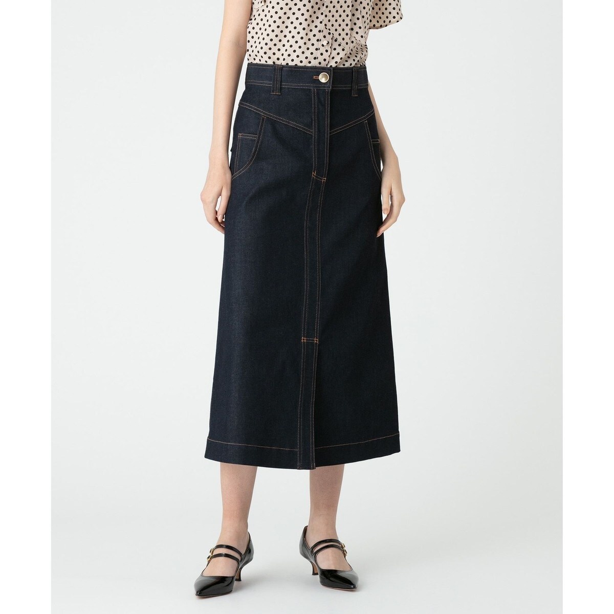 【美品】LOULOU WILLOUGHBY ルルウィルビー センターラインデニム 美品】LOULOU WILLOUGHBY ルルウィルビー センターラインデニム 美品